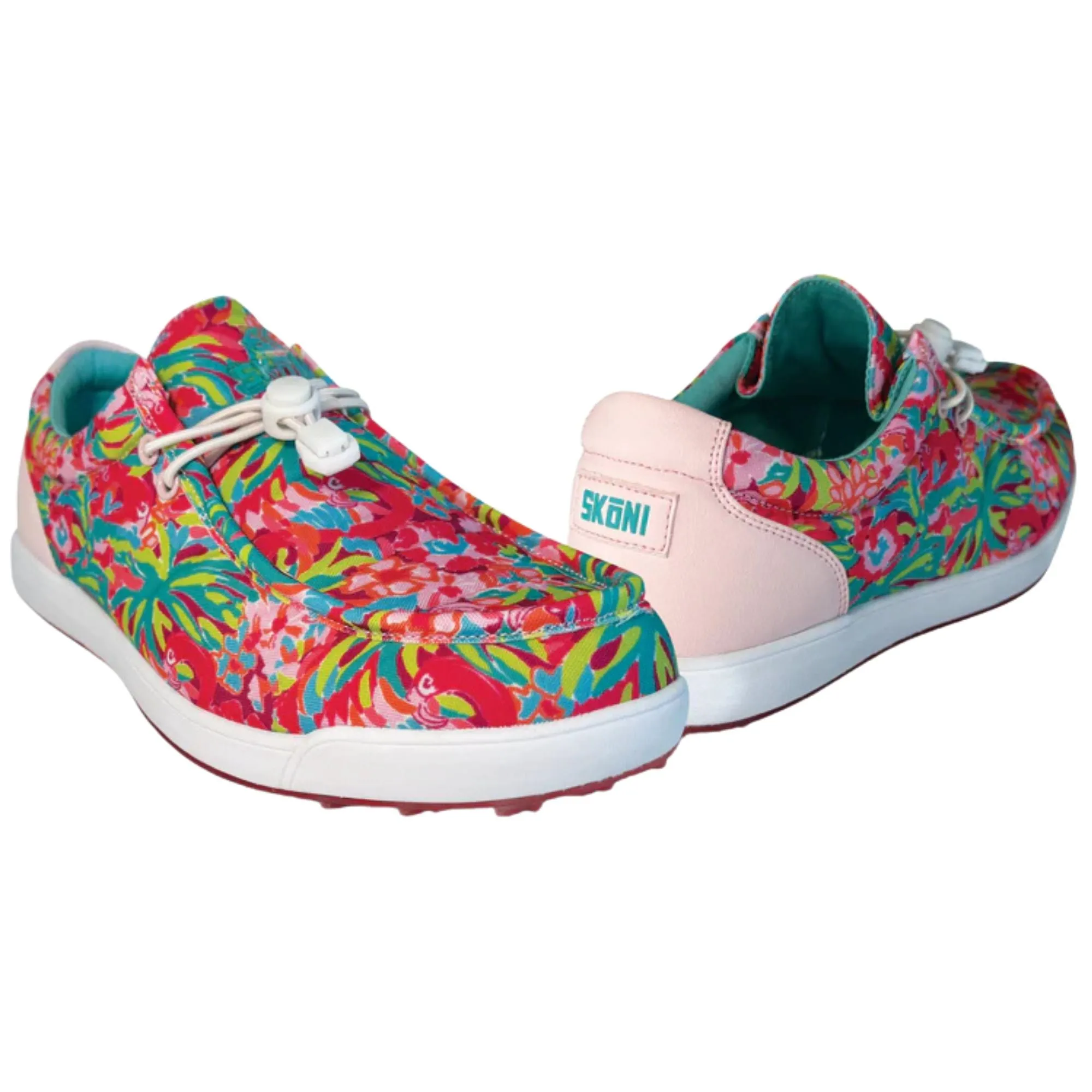 Tournament Day SK??NI Men's Golf Shoe Waterproof- Pink Floral