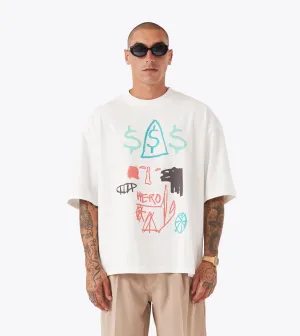 Musonga Flow Tee Vintage White Slim Comfort Quick Fit Wear