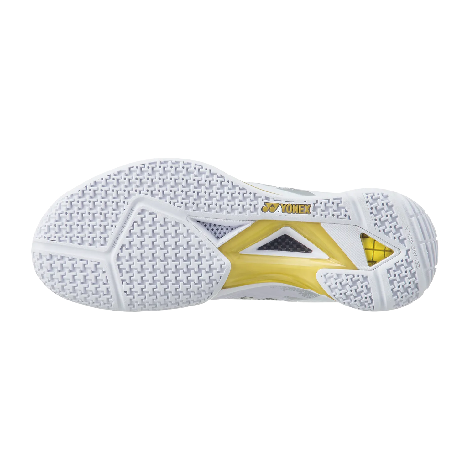 Flex MasterX Yonex 2024 Power Cushion Eclipsion Z3 Men Badminton Shoes [White/Gold]