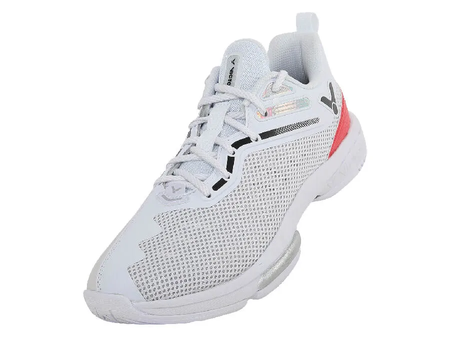 Gel Infused Heel Pad Victor P9600-A Court Shoes [Bright White]