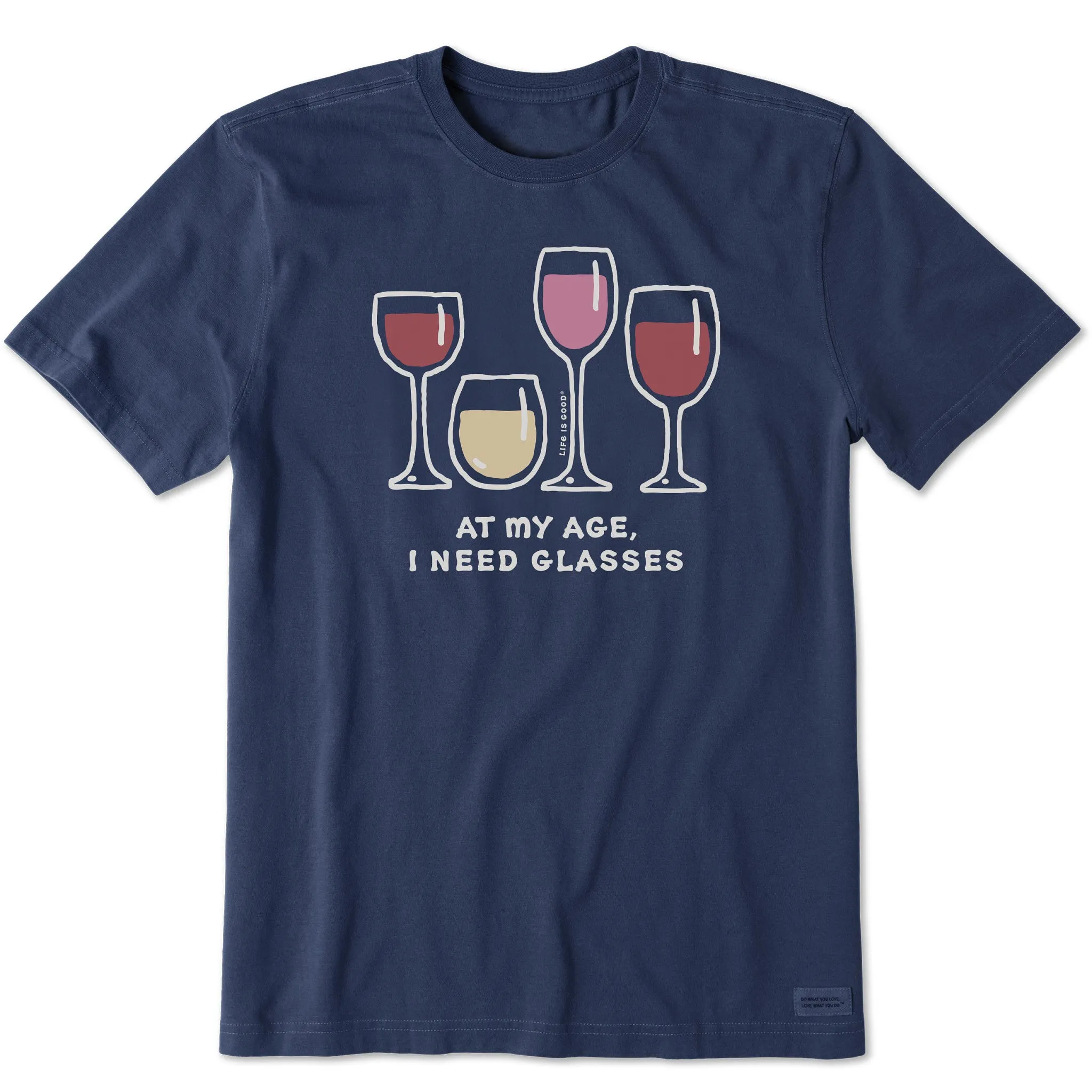 Men's Wine Glasses Short Sleeve Tee Men's Chic Wearable