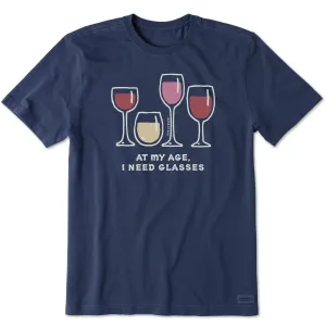 Men's Wine Glasses Short Sleeve Tee Men's Chic Wearable