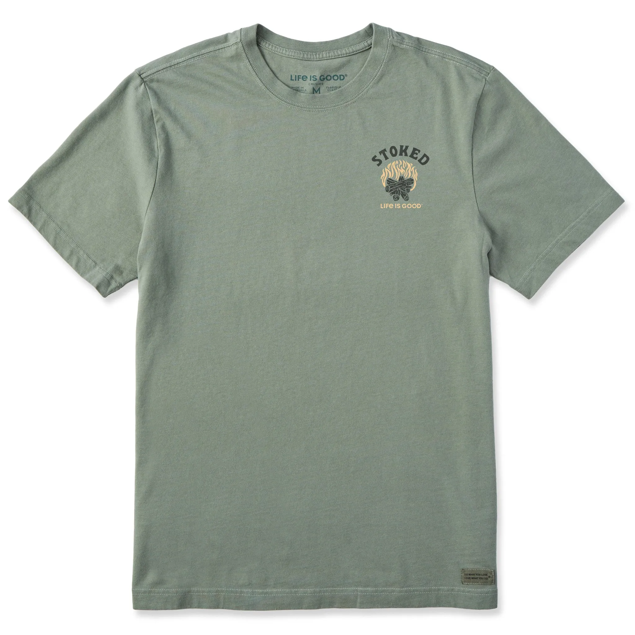 Men's Stoked Campfire Short Sleeve Crusher-LITE Tee Heathered Fabric