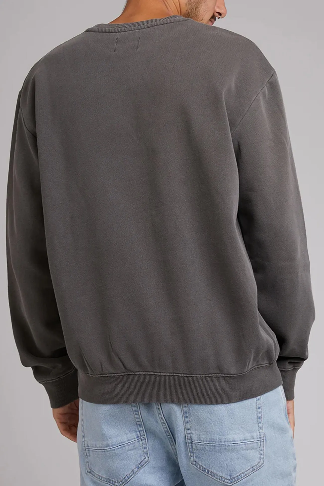 Classic Fit Box Crew Charcoal