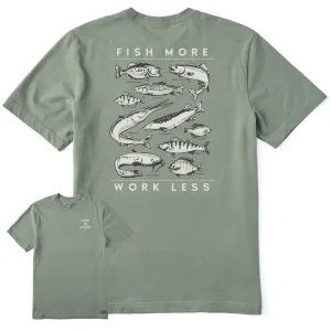 Light Flex Men's Freshwater Fish More Work Less Short Sleeve Tee
