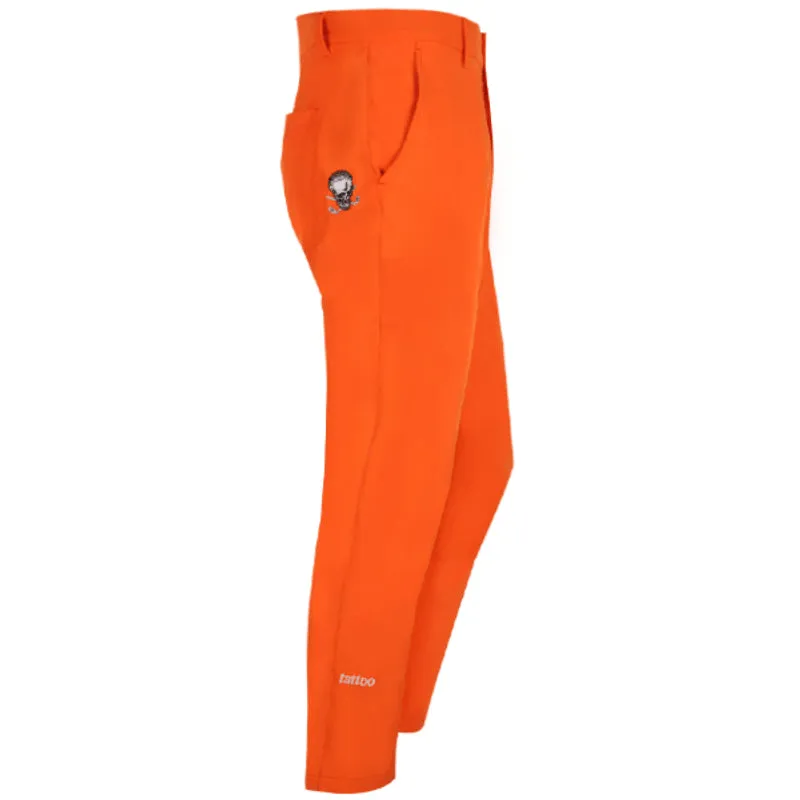 Tattoo Golf: Men's OB Performance Golf Pants - Orange Lounge Wear