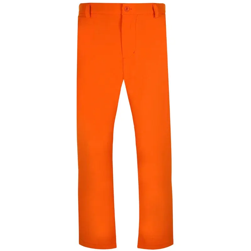 Tattoo Golf: Men's OB Performance Golf Pants - Orange Active Style Active Flex