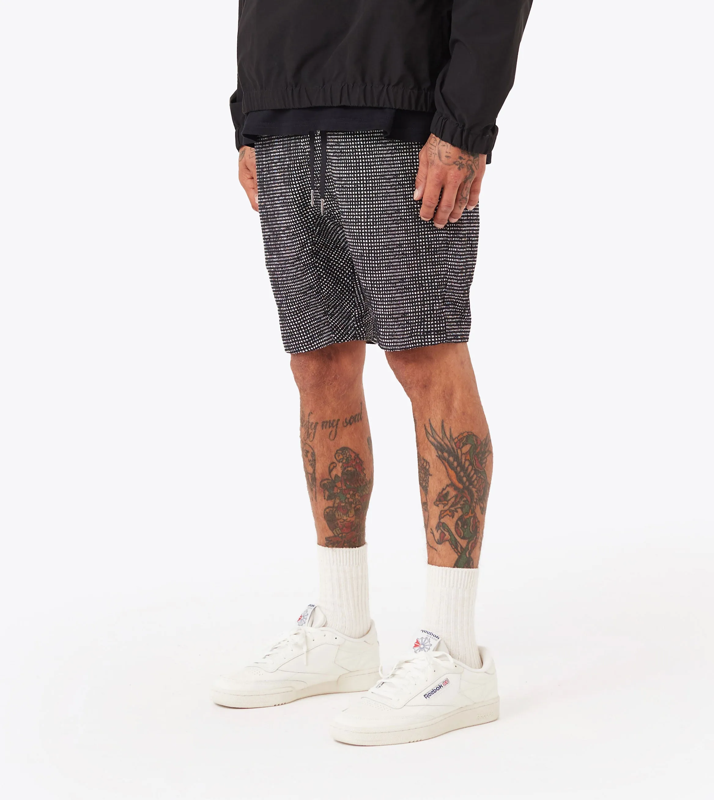 Sureshot Honeycomb Flight Short Black ribbed texture