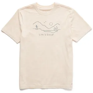 Casual Flex Design Double Stitched Seams Men's Hike Mountain Vista Short Sleeve Crusher Tee