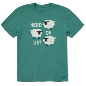 Men's Herd of Us Sheep Short Sleeve Crusher Tee Holiday Outfit Style