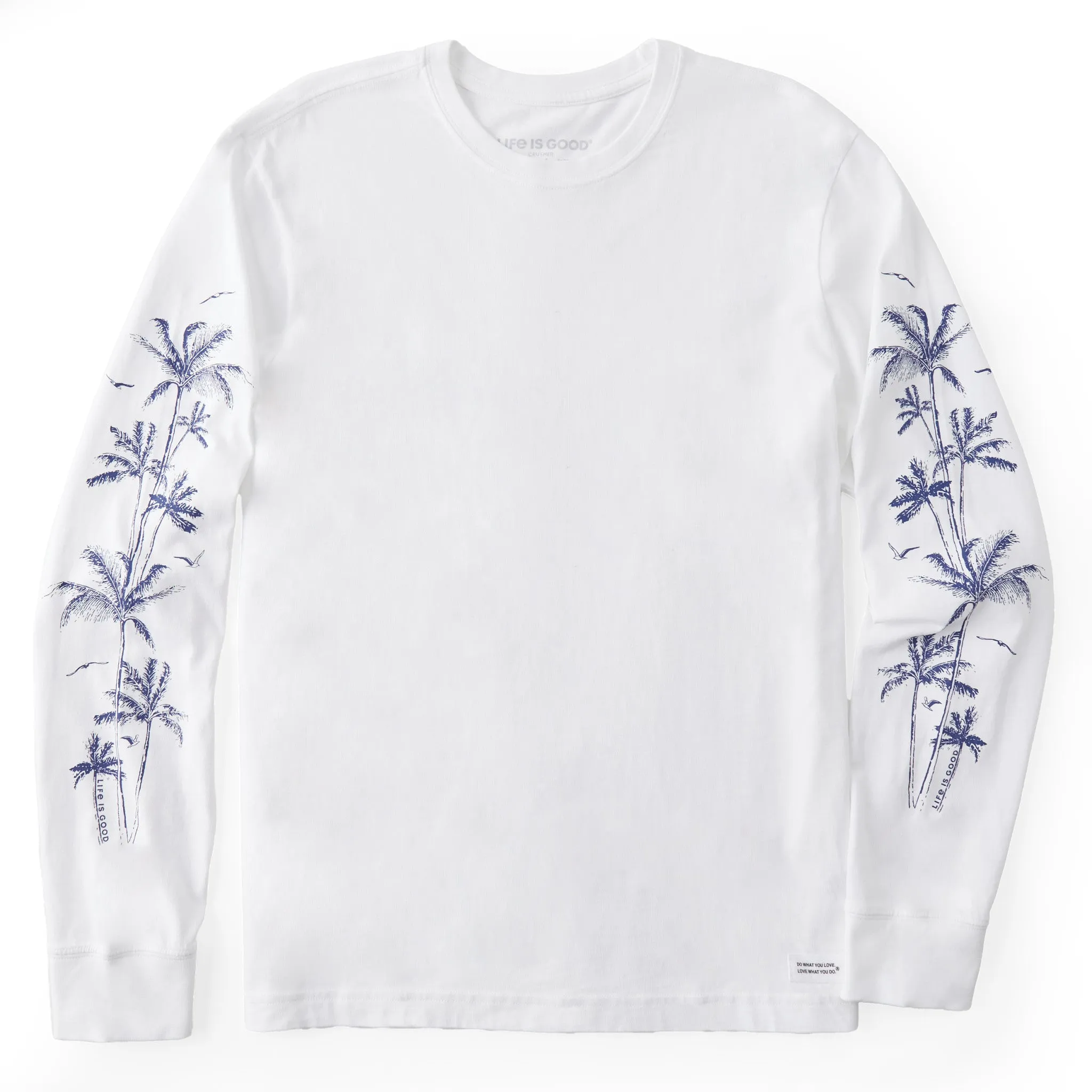 Men's Here For The Palms Long Sleeve Crusher Tee Cozy And Stylish
