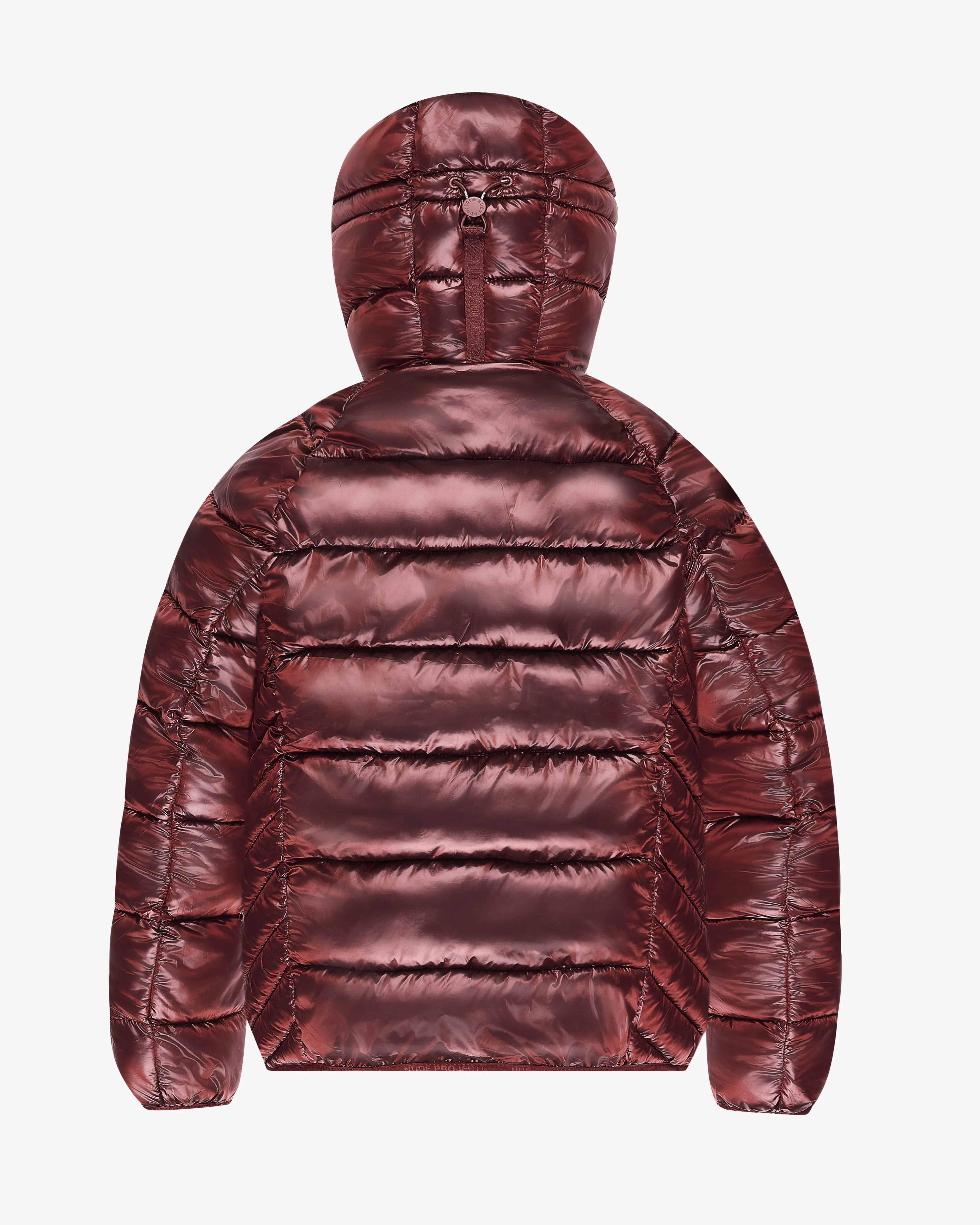 Iconic Puffer Jacket Burgundy Wind Resistant