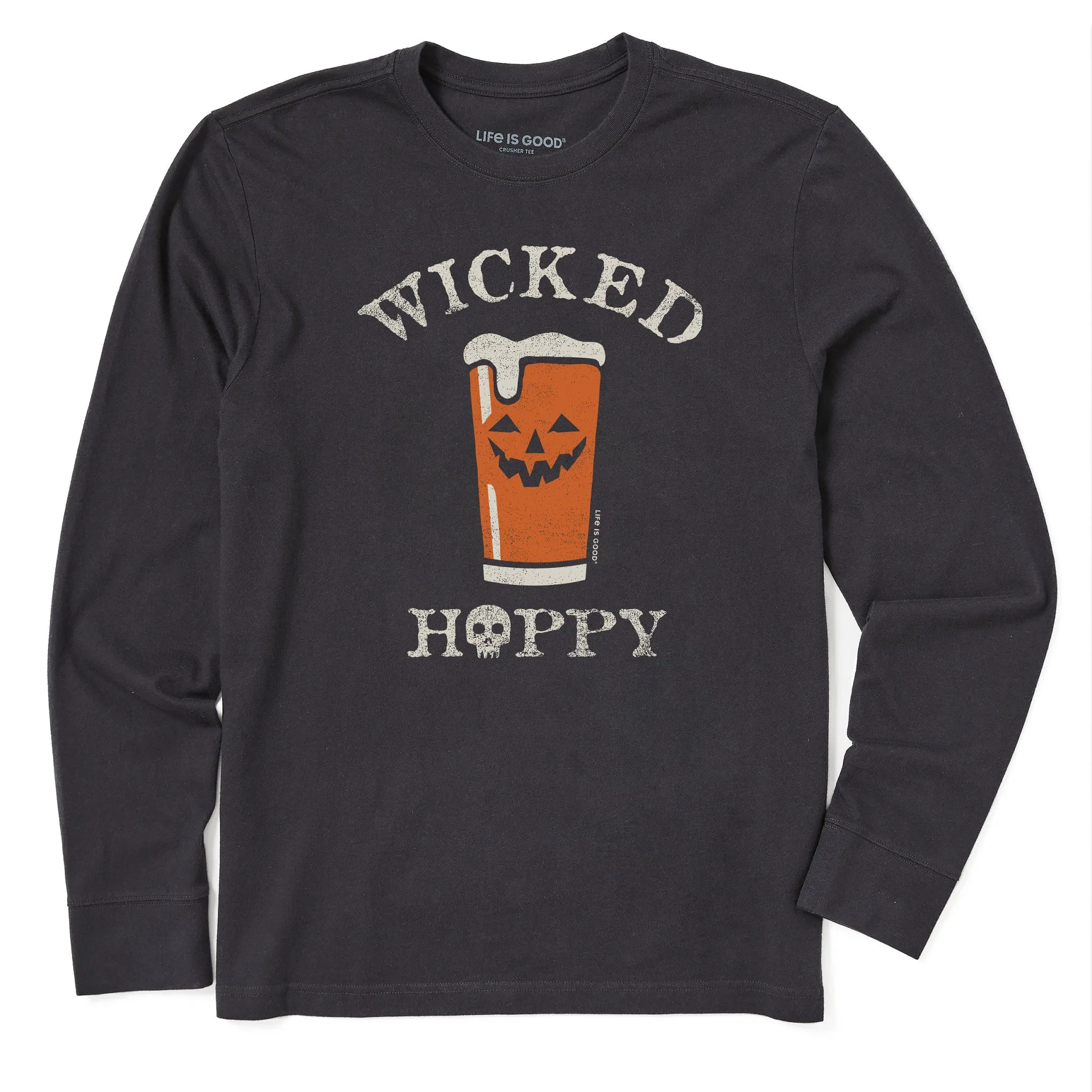 Button Down Men's Wicked Hoppy Long Sleeve Crusher Tee