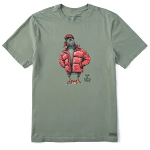 Quick-Drying Shirt Men's Puffin Good Short Sleeve Crusher Tee