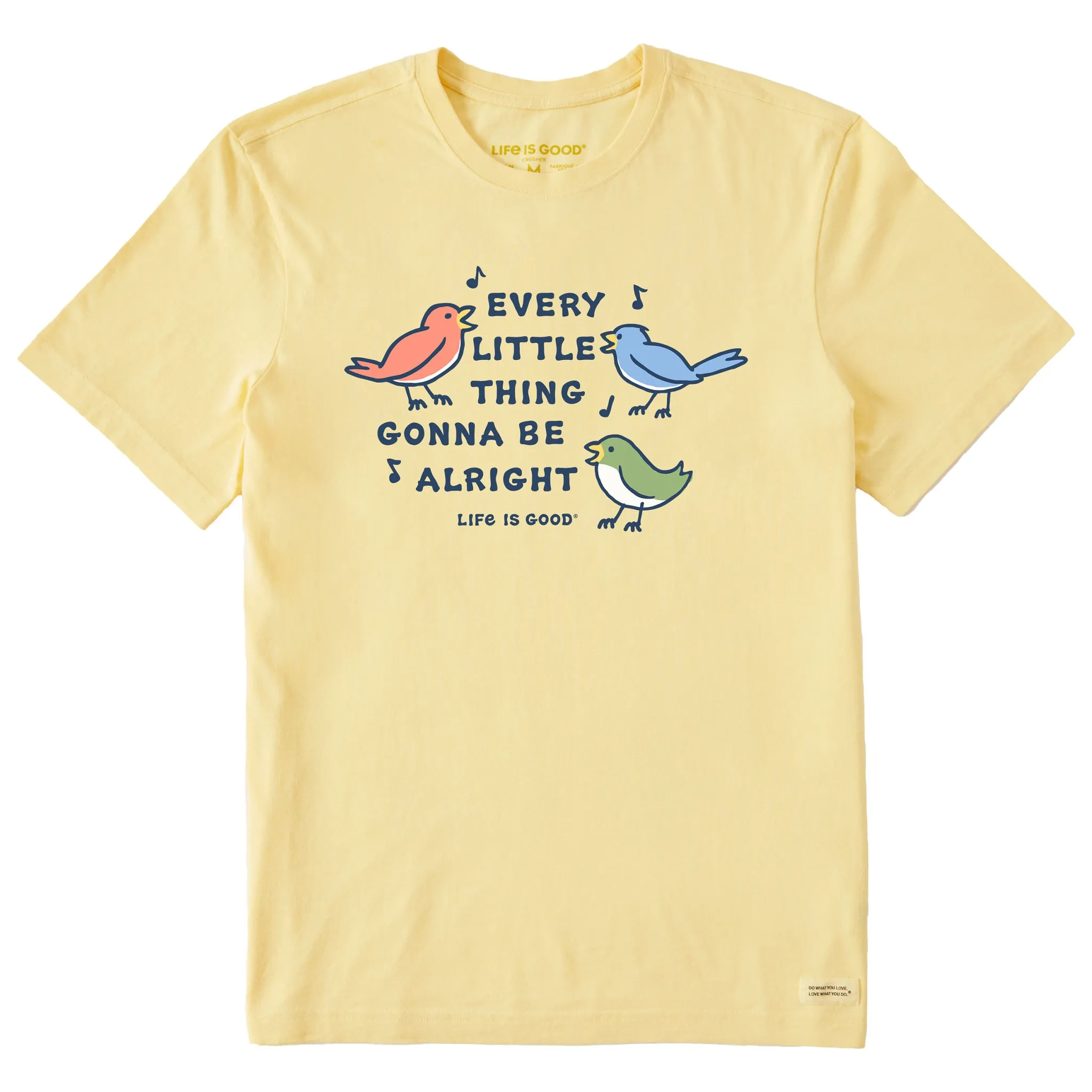 Sustainable Production Process Men's Vintage Gonna Be Alright Birds Short Sleeve Tee