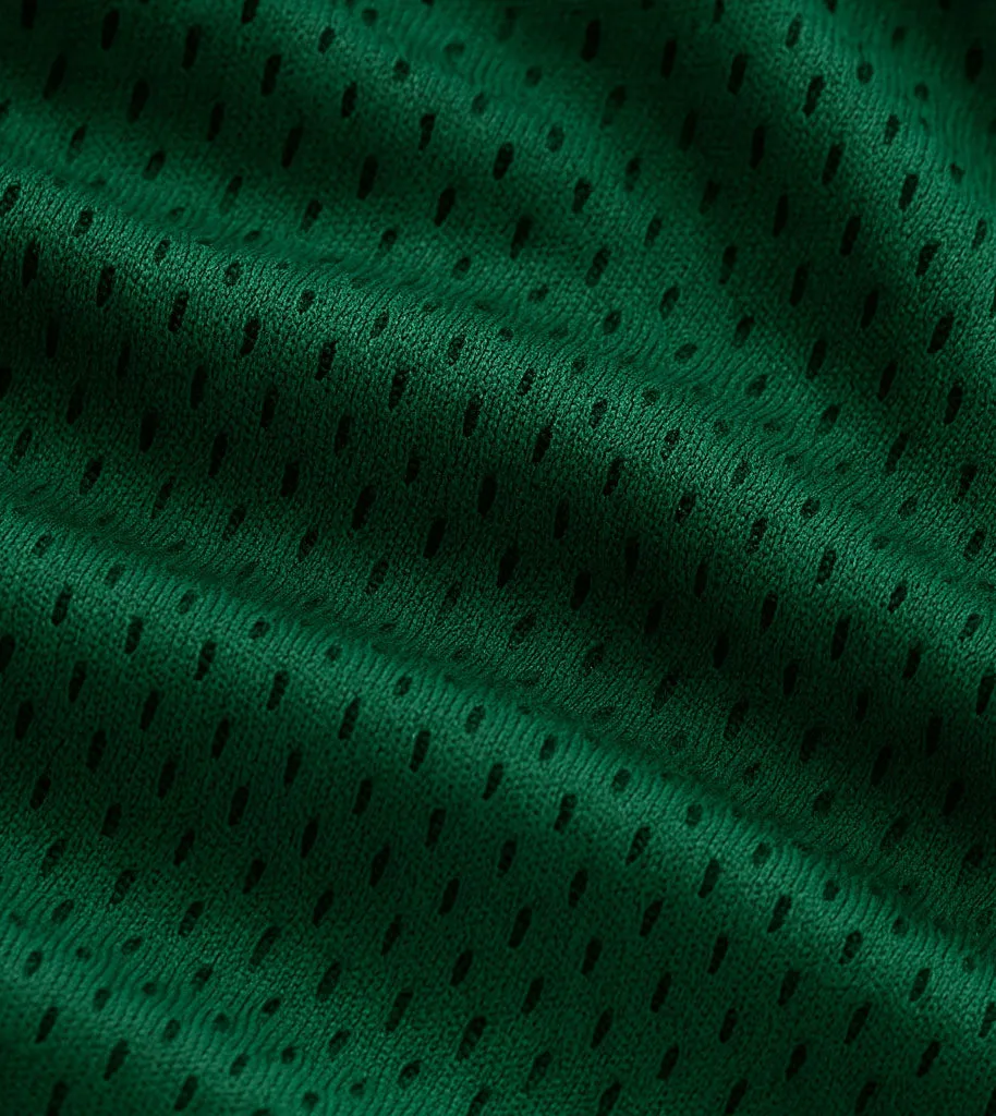 Heritage Mesh Flow Tee Forest Comfortable Fit Wear Durable Colorfast Finish