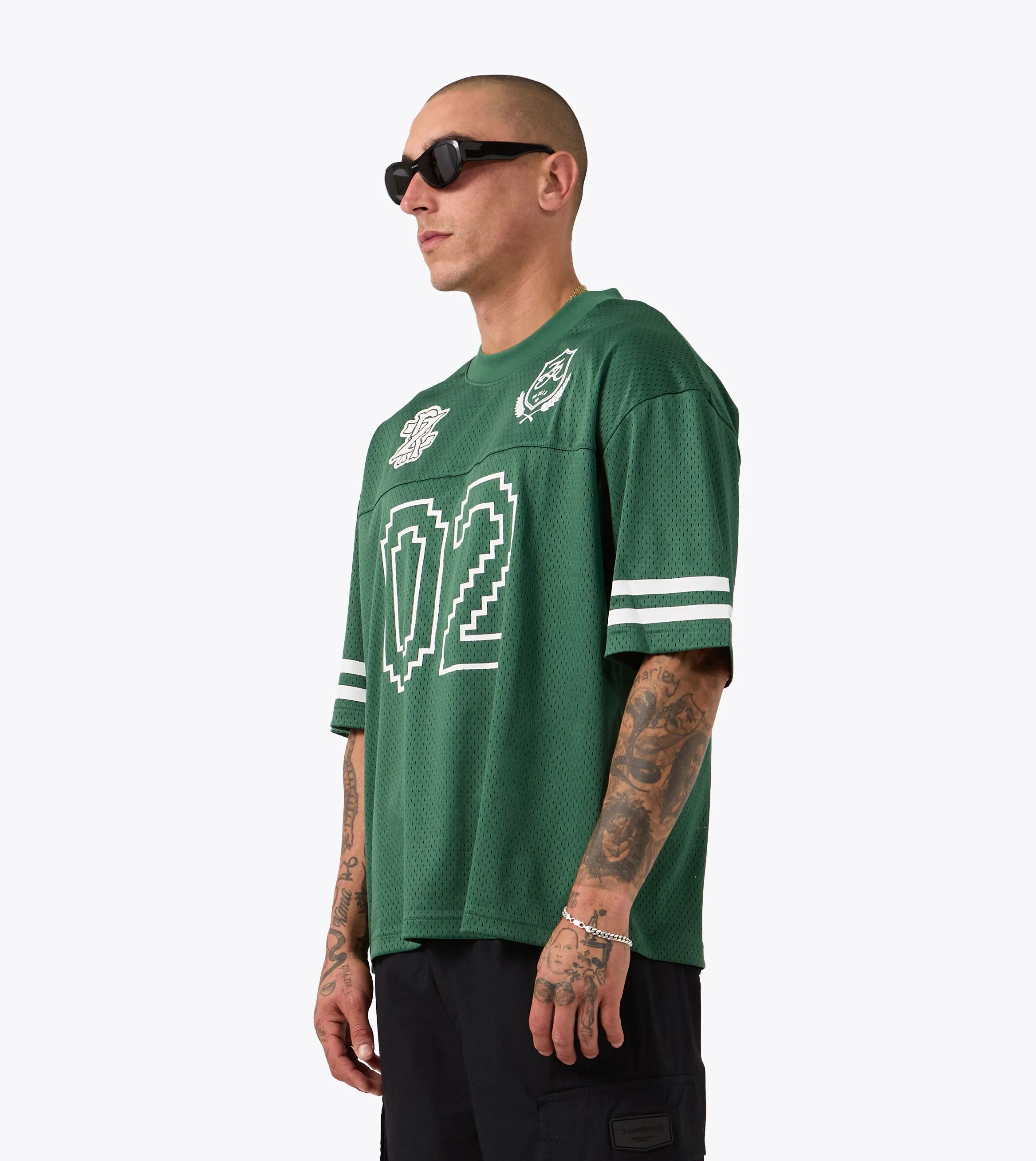 Heritage Mesh Flow Tee Forest sporty wear Sporty Active Wear