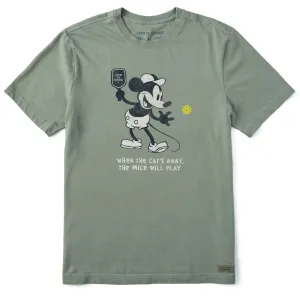 Men's Steamboat Willie Pickleball Short Sleeve Tee Relaxed Fit Design Quick Dry Material