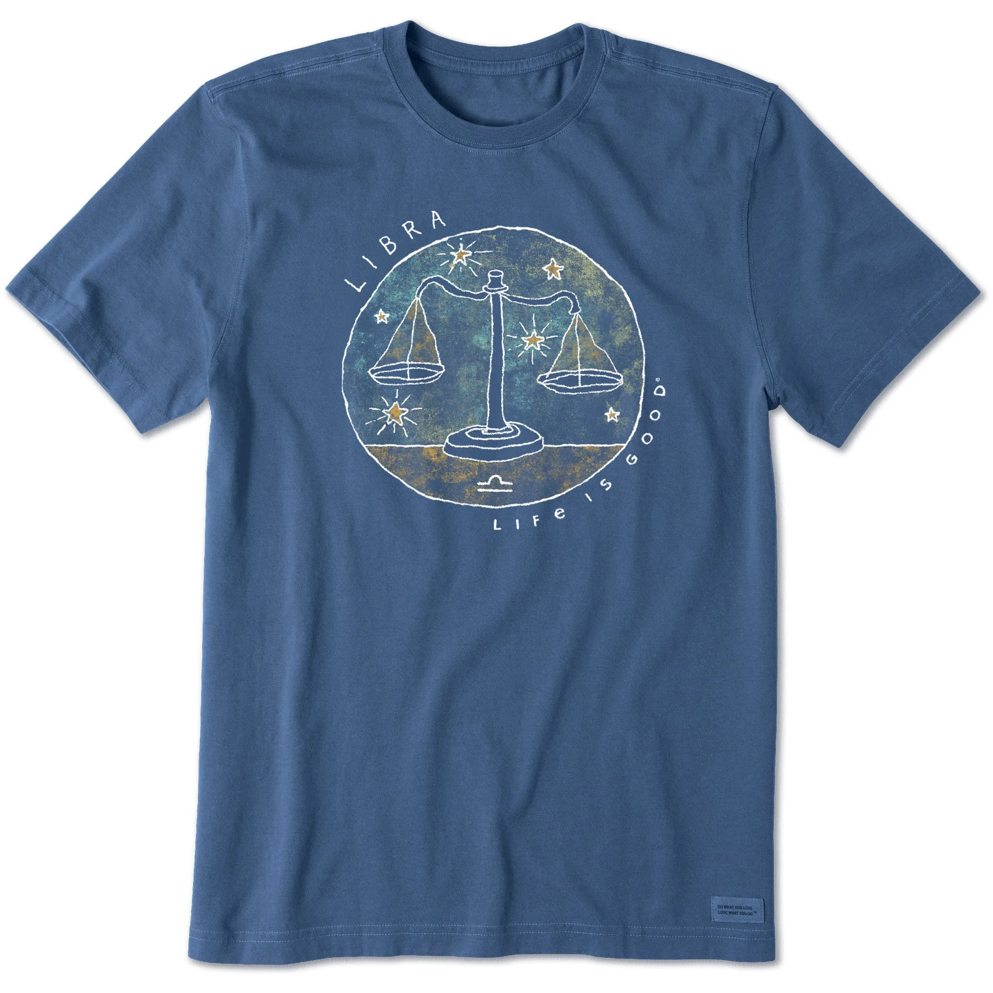 Casual Day Wear Sporty and Stylish Men's Trippy Libra Short Sleeve Crusher Tee