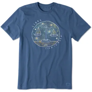 Men's Trippy Libra Short Sleeve Crusher Tee Relaxed fit wear Comfortable apparel