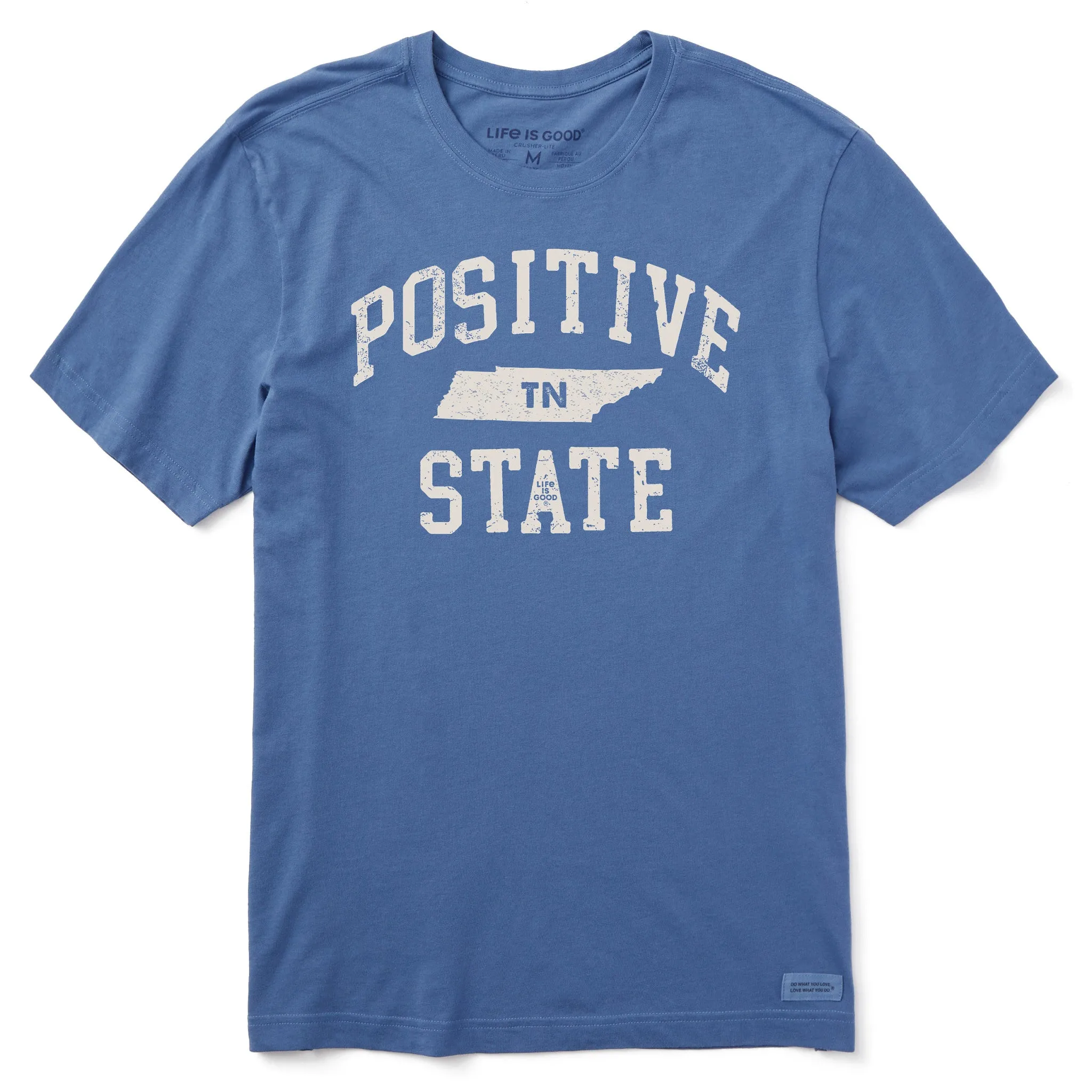 Non Restrictive Cut Men's Positive State Tennessee Short Sleeve Crusher Tee