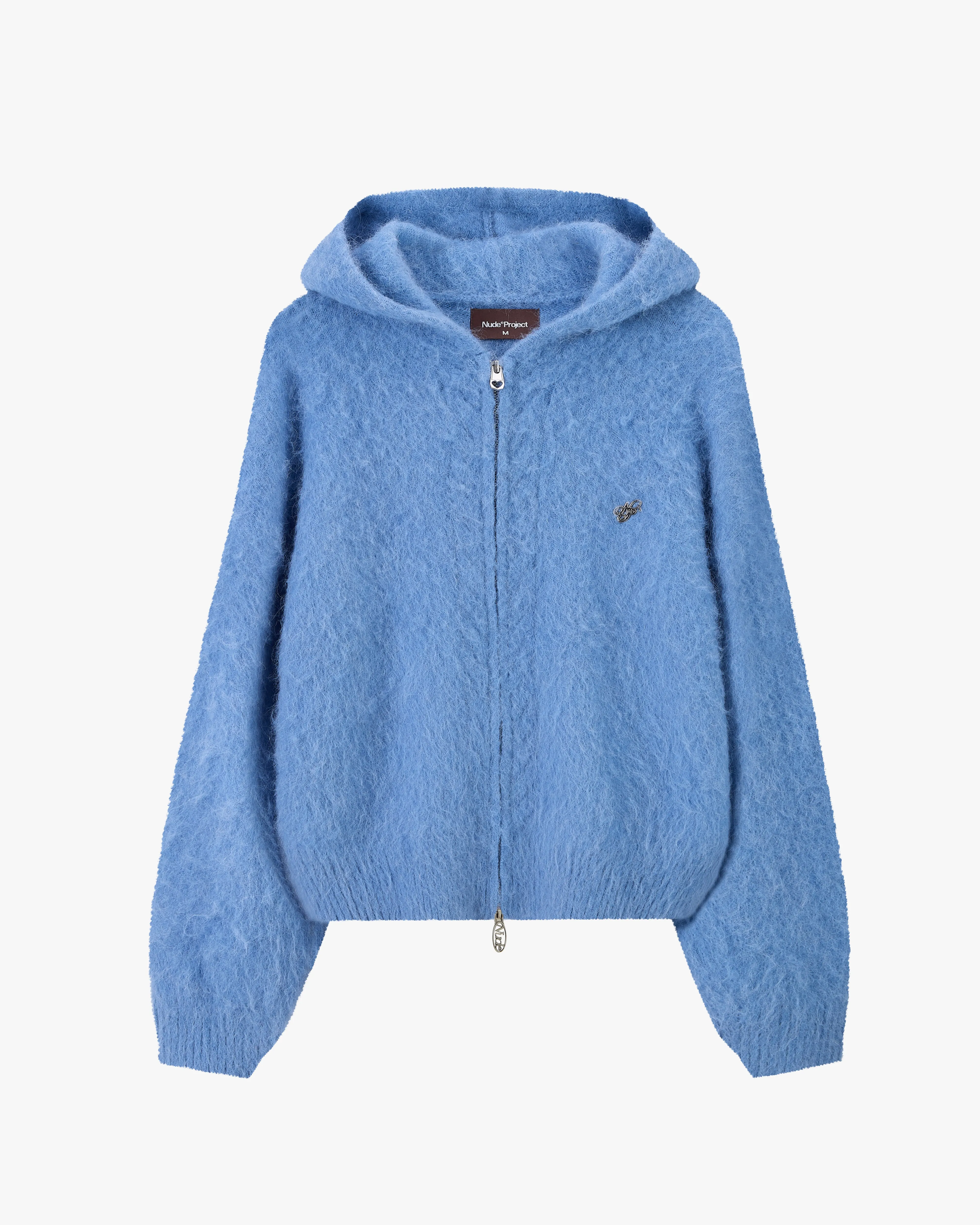 All Season Alpachino Knit Zip-Up Blue