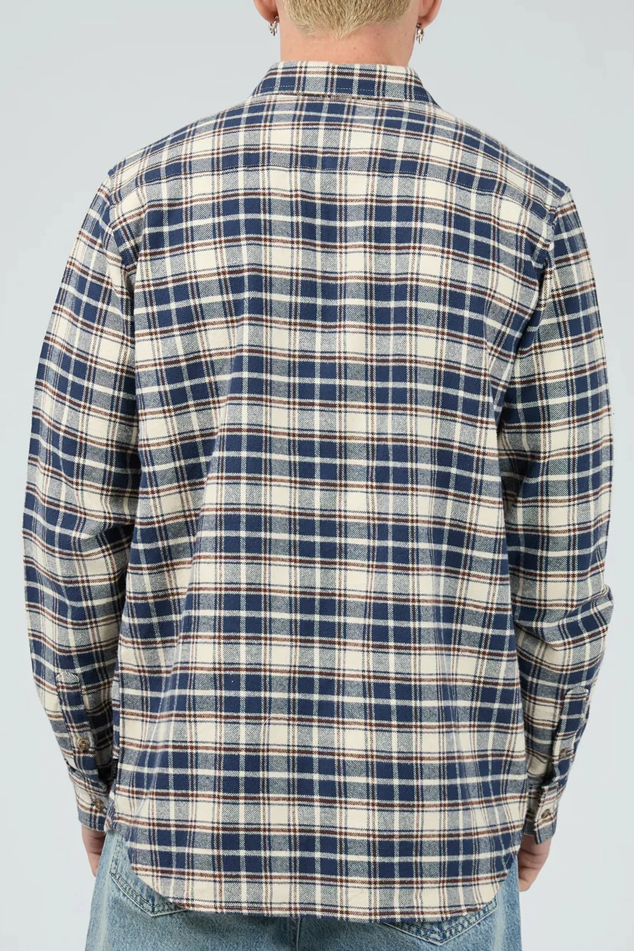 Slacker Shirt Navy All-Weather Wear Stretch Fabric Technology