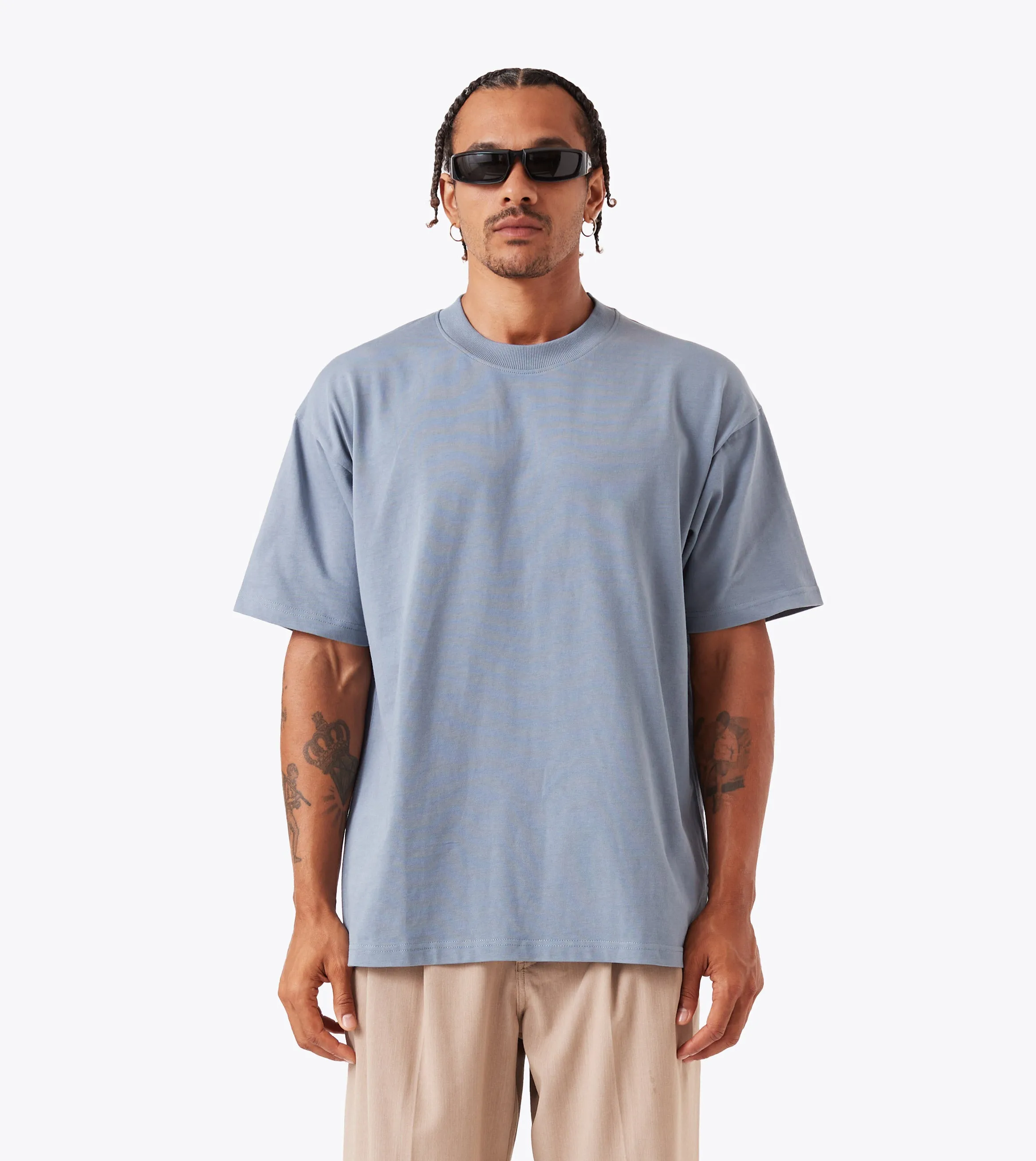 Skin Friendly Blends Box Tee Steel