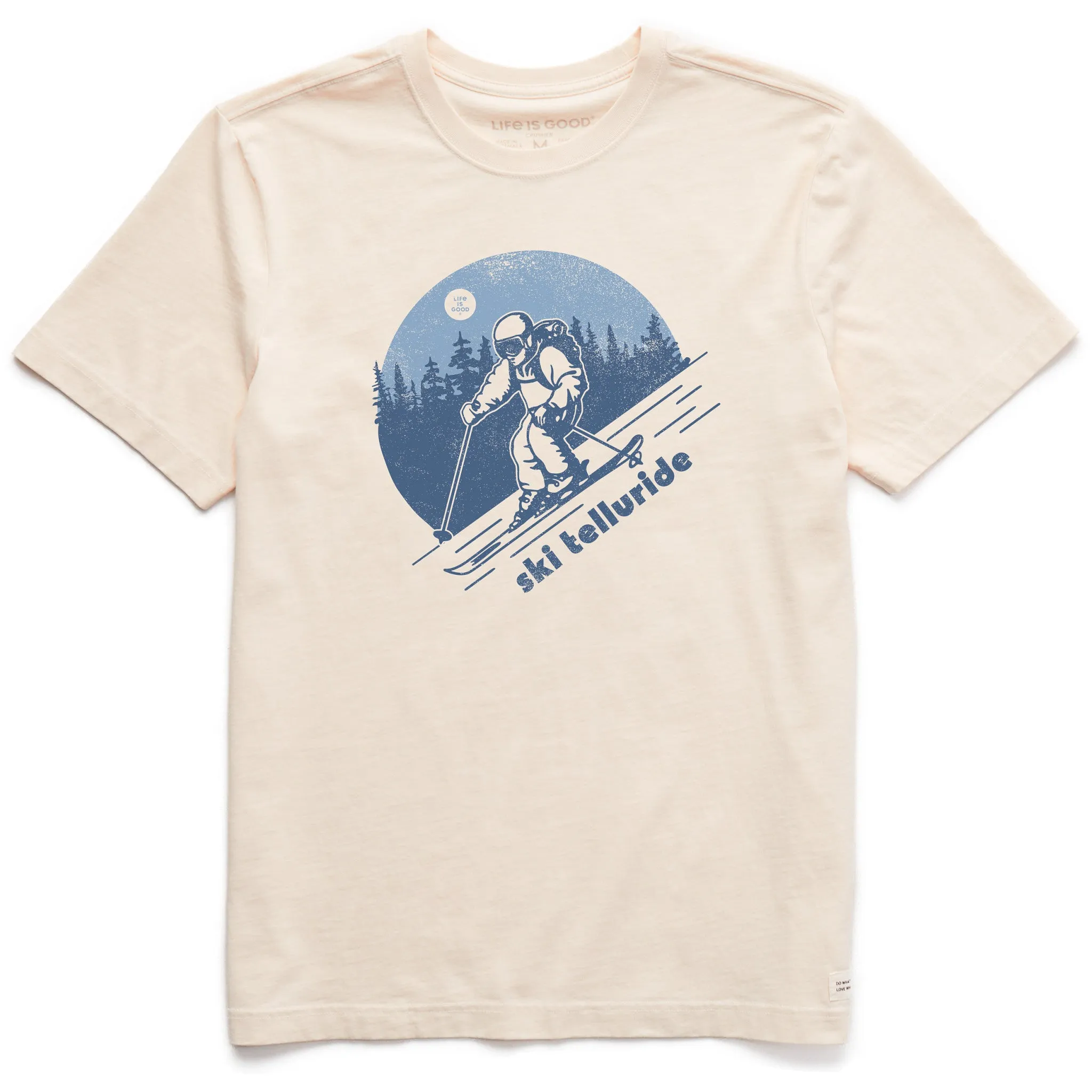 Durable Color Retention Men's Ski Telluride Short Sleeve Crusher Tee