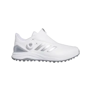 Adidas Solarmotion BOA 24 Spikeless Golf Shoes - Cloud White / Silver Metallic / Blue Burst Game Ready