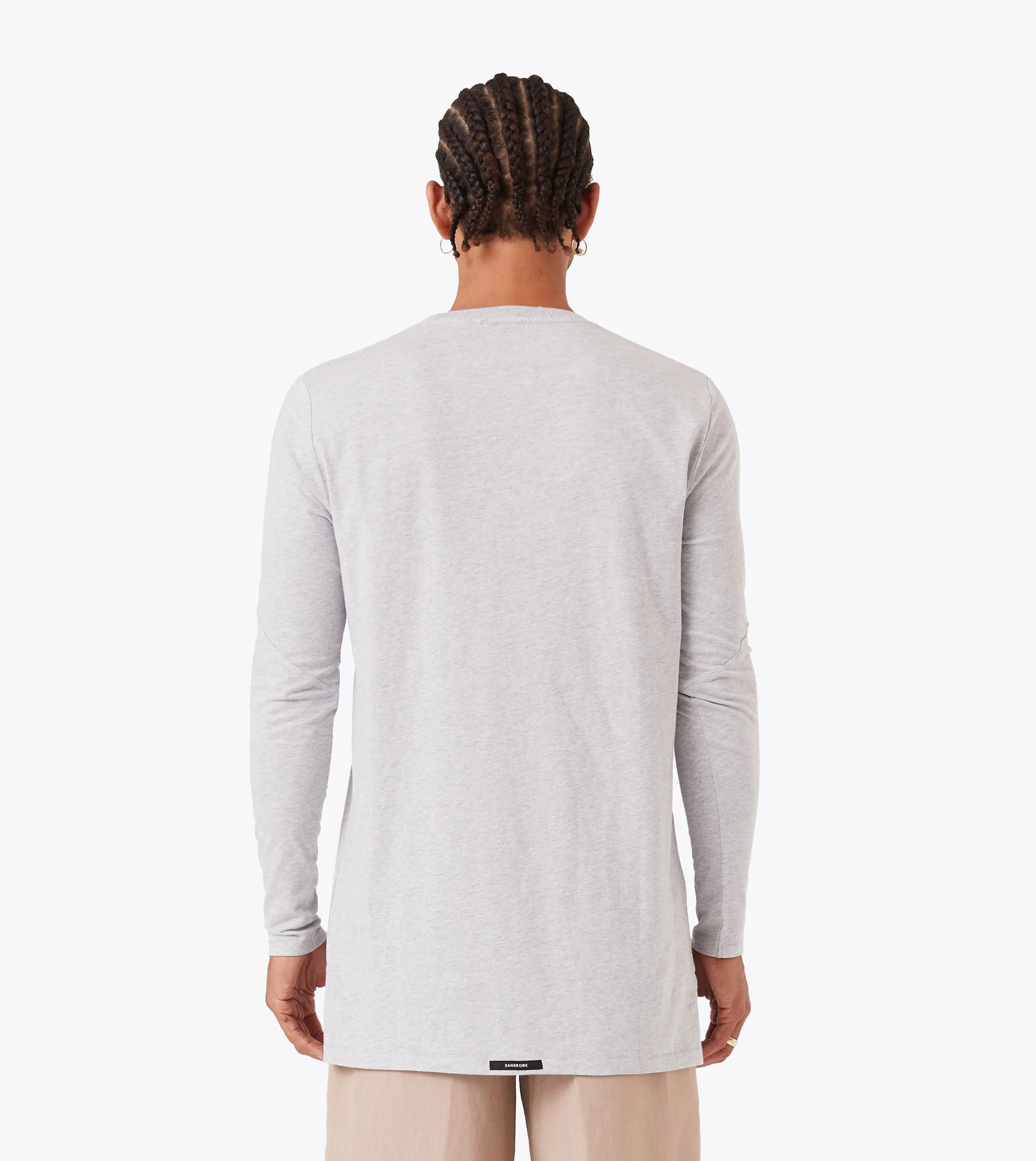 Recycled Polyester Blend Flintlock LS Tee Grey Marle