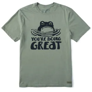 MoistureWicking Men's You're Doing Great Frog Short Sleeve Crusher Tee