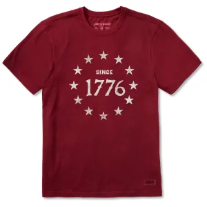 Fashion Comfort Men's Since 1776 Short Sleeve Crusher Tee