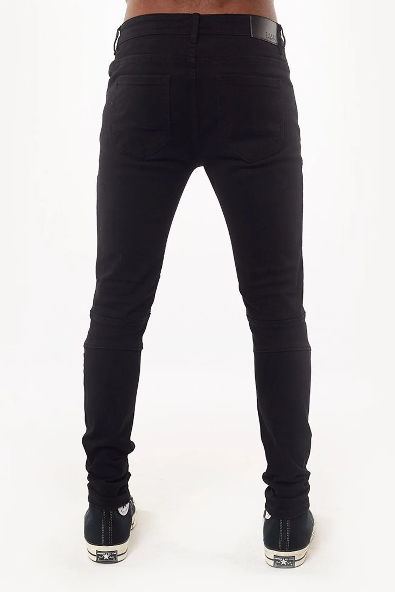 Minimal Aesthetic Strung Out Moto Jean Black