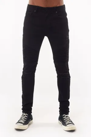 Strung Out Moto Jean Black Odor Control Tech