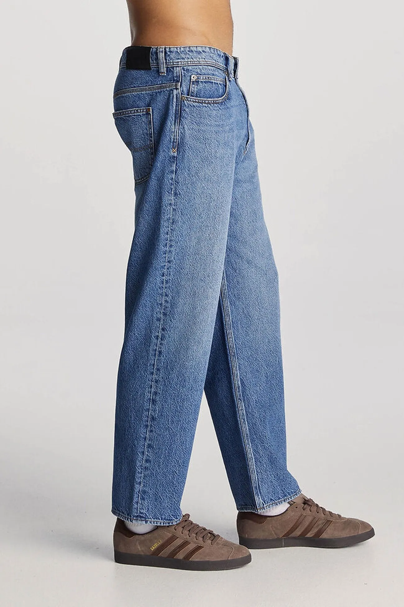 Cool And Simple L-Four Baggy Relaxed Jean Turntable Indigo