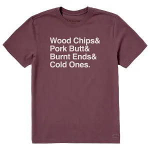 Men's Smoking Stack Short Sleeve Crusher Tee slim fit Eco-friendly