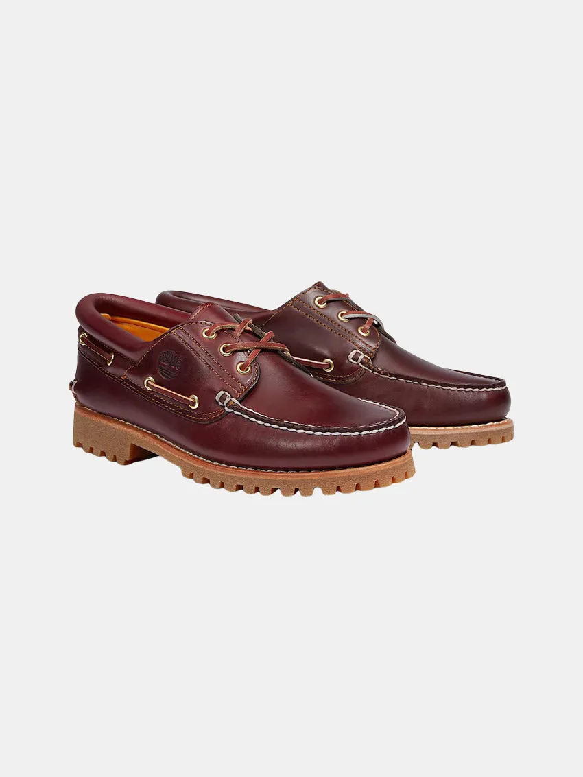 Authentic Boat Shoes Burgundy Torsional Stability Frame