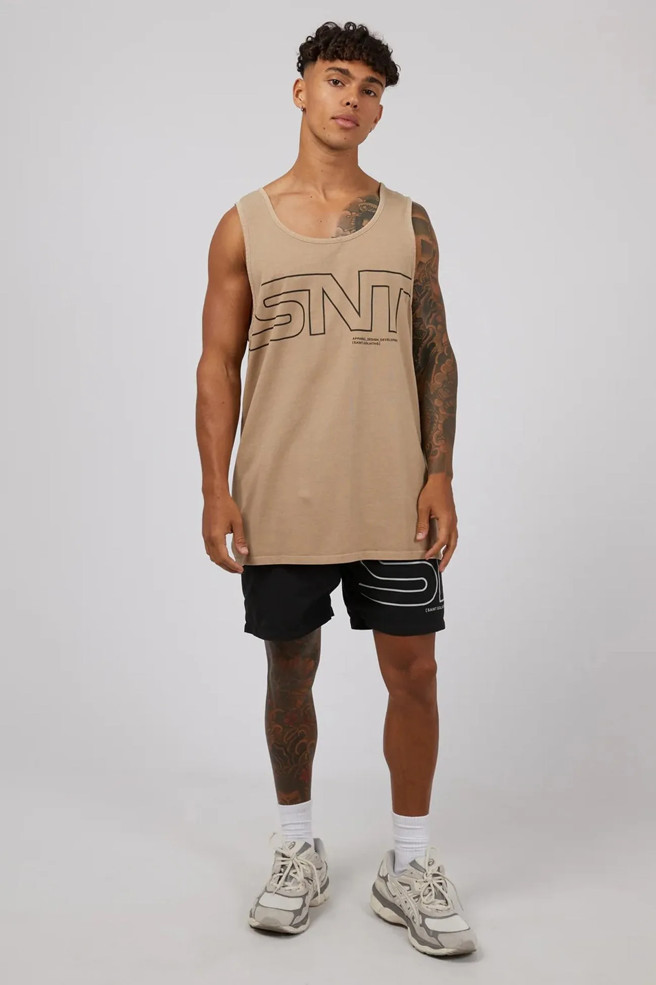 Link Singlet Tan AllDayComfort Moon Beam