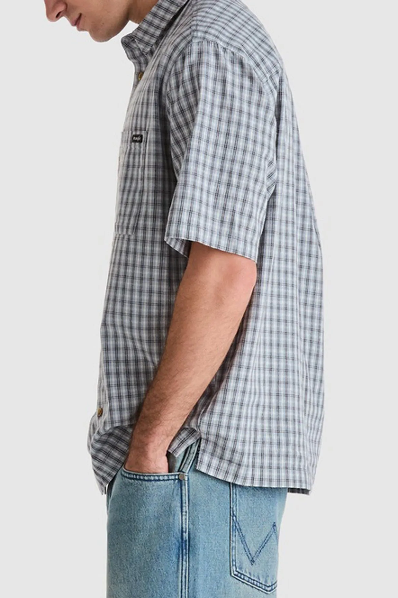 Weekend Smart Look Boxcar Shirt Concrete Sky