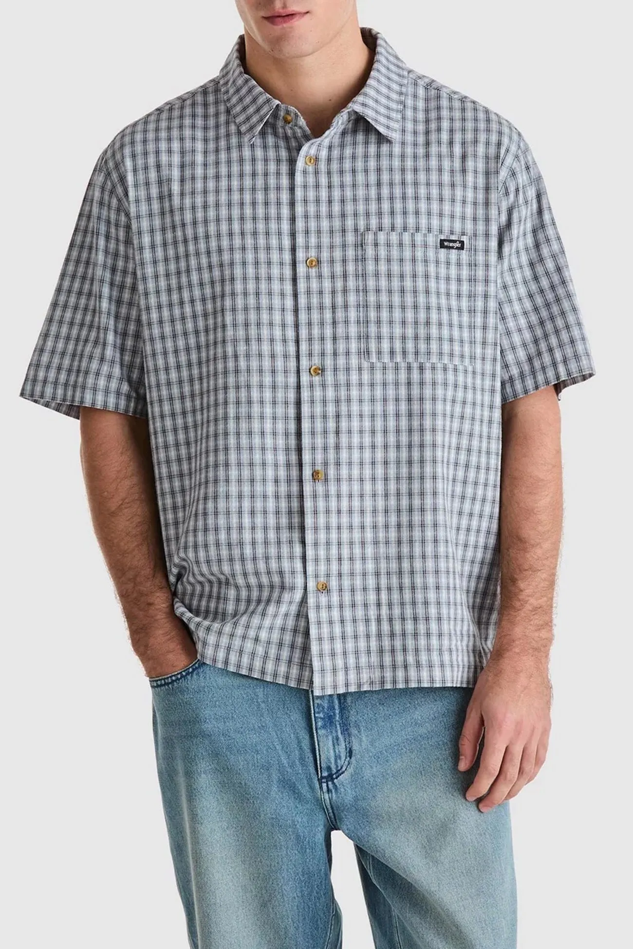 Effortless Design Boxcar Shirt Concrete Sky