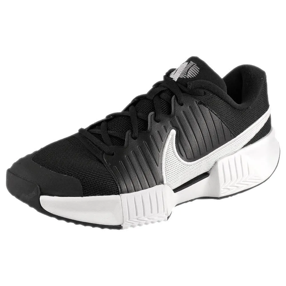 Nike Men's Air Zoom GP Challenge Pro - Clay - Black/White Reinforced toe