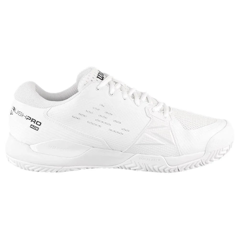 Wide toe box Easy To Clean Wilson Men's Rush Pro Ace - White/Black