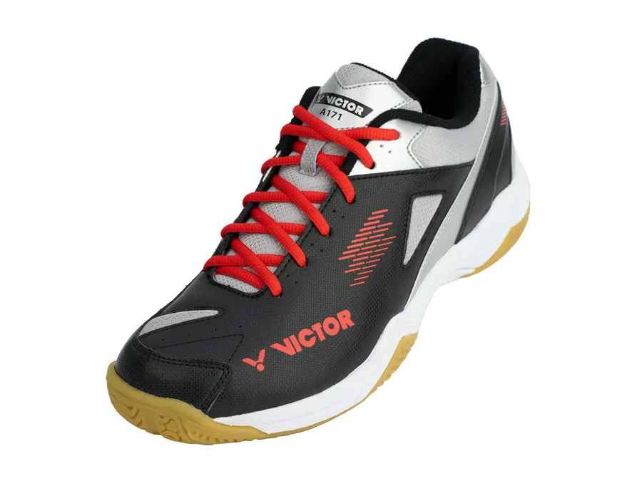 Anti Odor Shield Flex Victor A171 Unisex Badminton Shoes (Black/Silver)