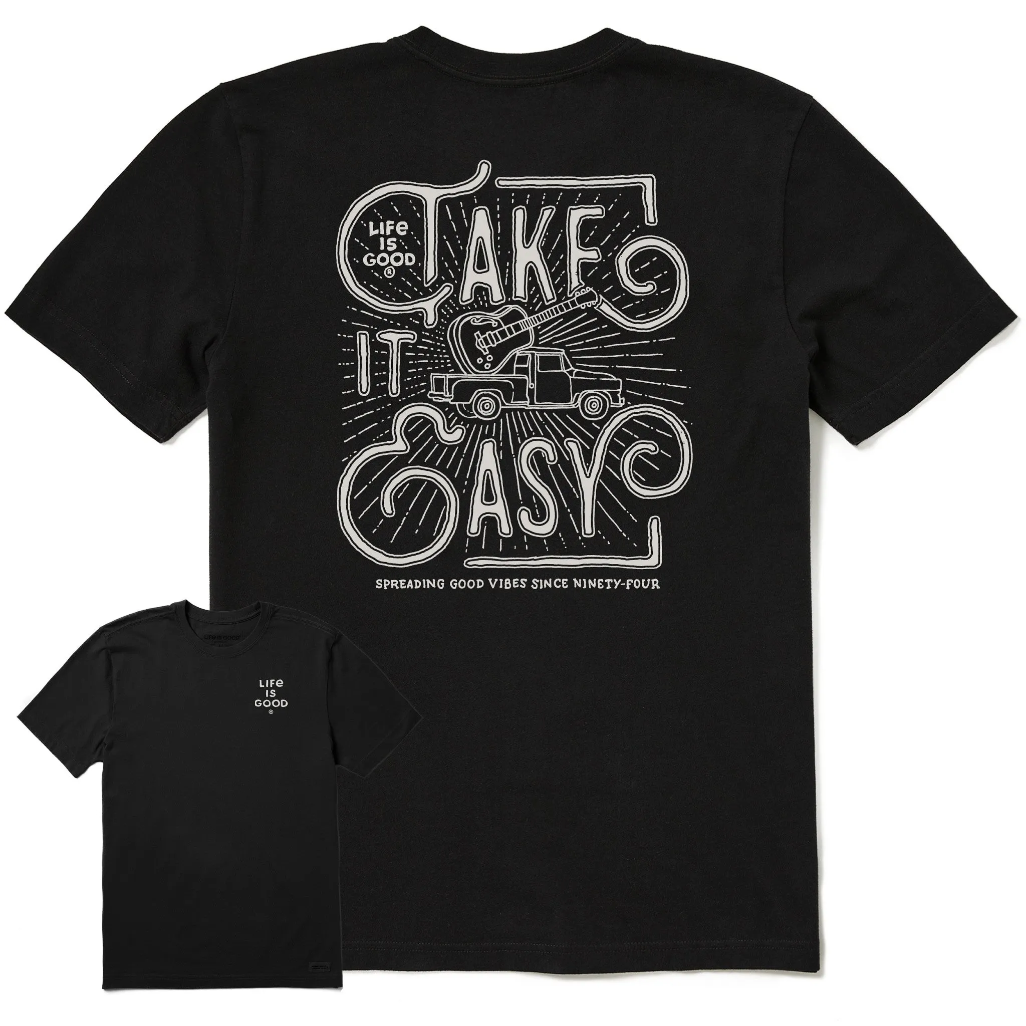 Men's Take it Easy Pick Up Short Sleeve Tee Chill Design