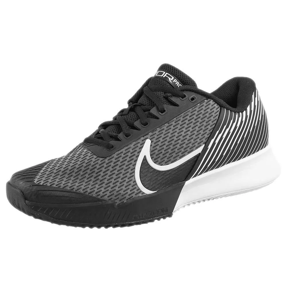Nike Men's Air Zoom Vapor Pro 2 - Clay - Black/White Shock Absorbing