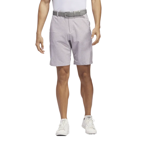 Layered Look Hot Weather Adidas Ultimate365 Printed Shorts - Purple