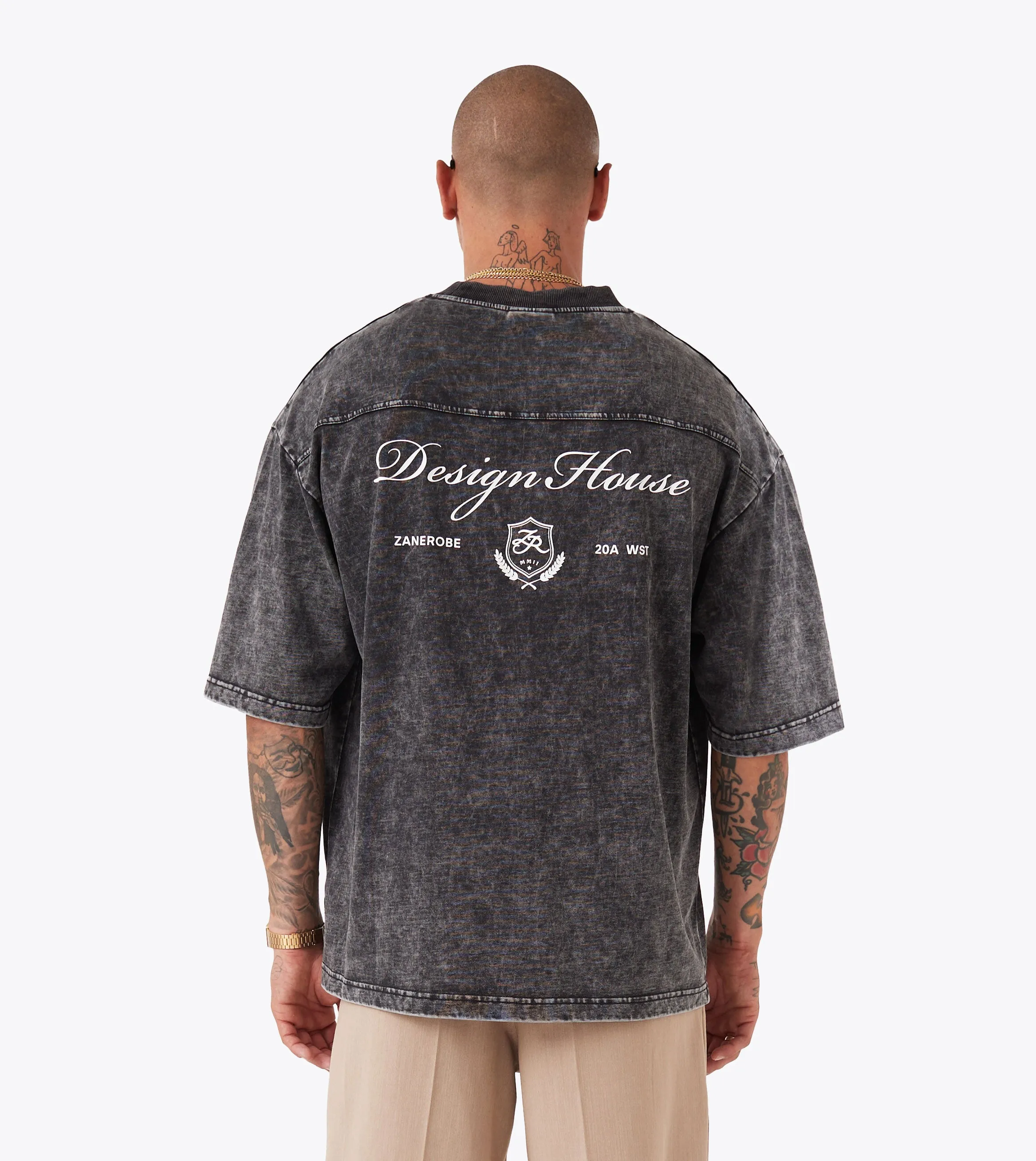 Layering Must-Have Crest Flow Tee GD Ash Grey