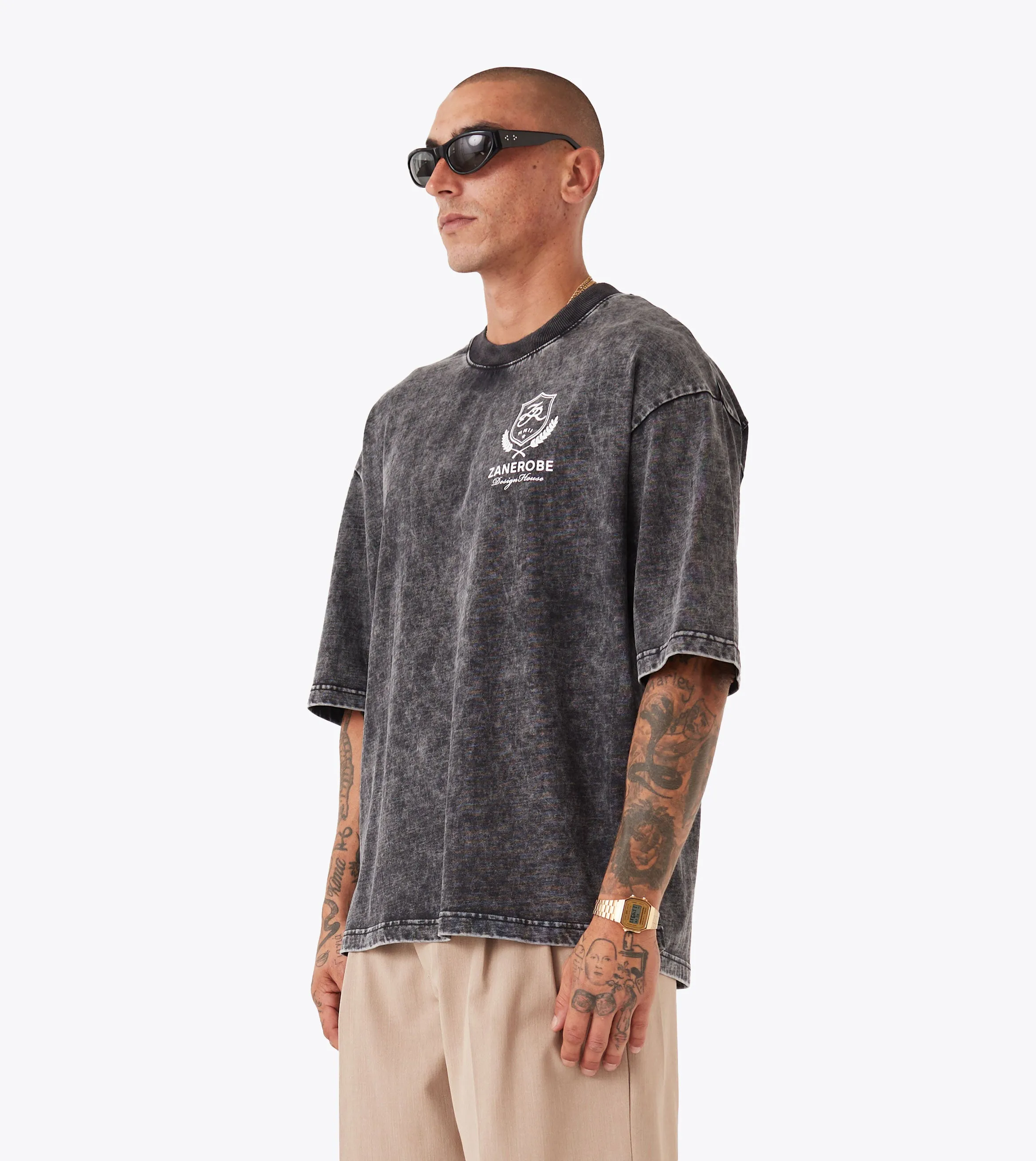 All Purpose Wear Crest Flow Tee GD Ash Grey