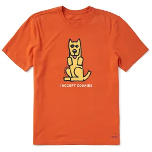 Popular Men's Rocket I Accept Cookies Short Sleeve Crusher Tee